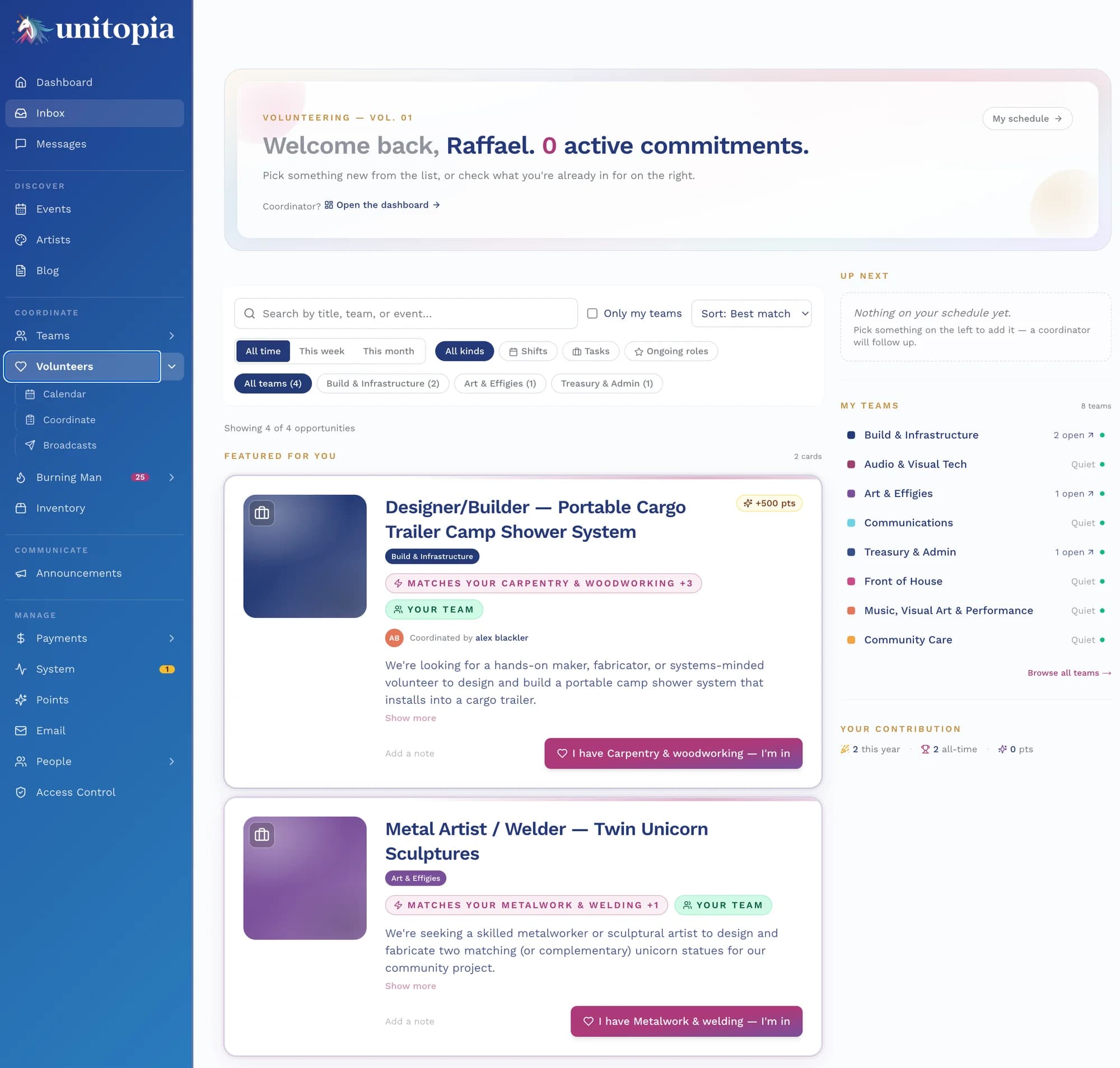 Unitopia, a custom operating platform built by UniCorp